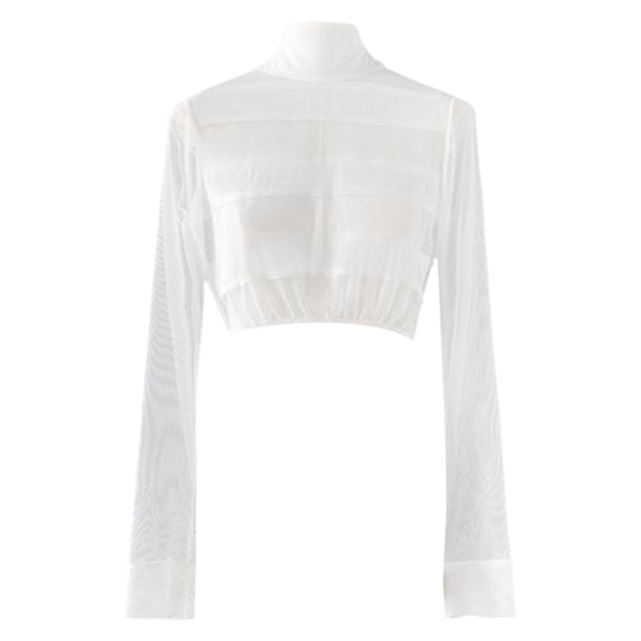 WETOU See-Through Cropped Top