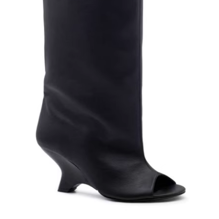 FLECI Sculptured Heel Knee High Boots - 6.5 CM