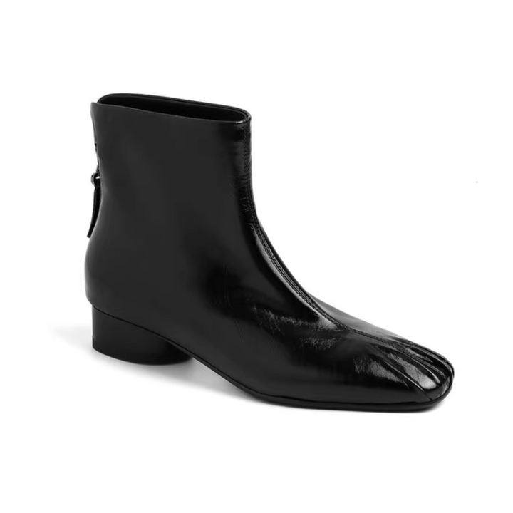 BKXDX Leather Ankle Boots