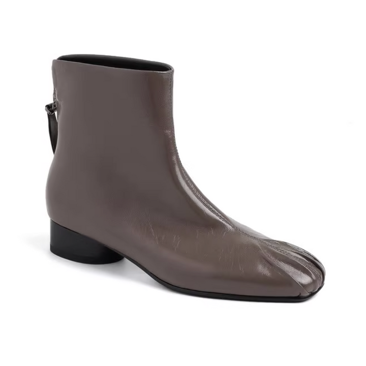 BKXDX Leather Ankle Boots