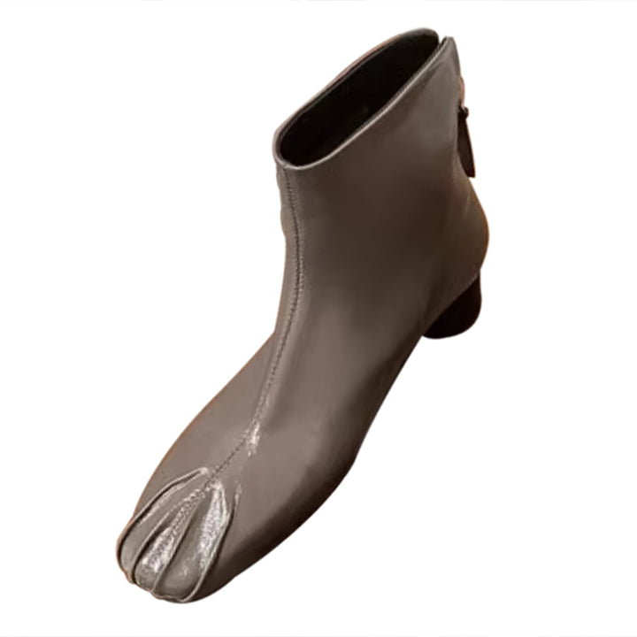 BKXDX Leather Ankle Boots