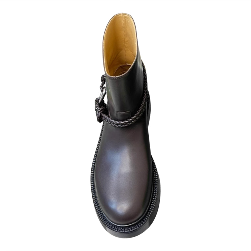 EXCYN Leather Ankle Boots