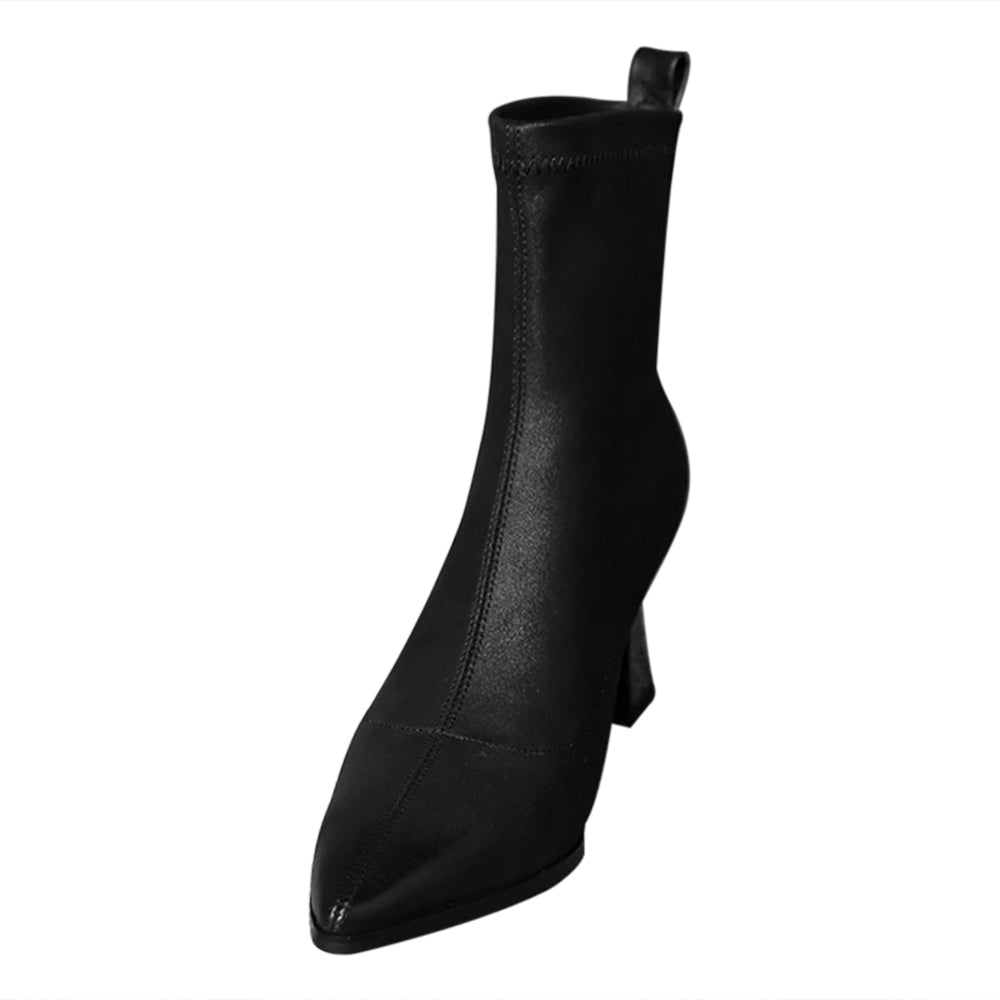 JTXCG Block Heel Ankle Boots