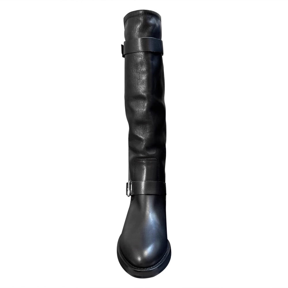 JTXPX Leather Knee High Boots