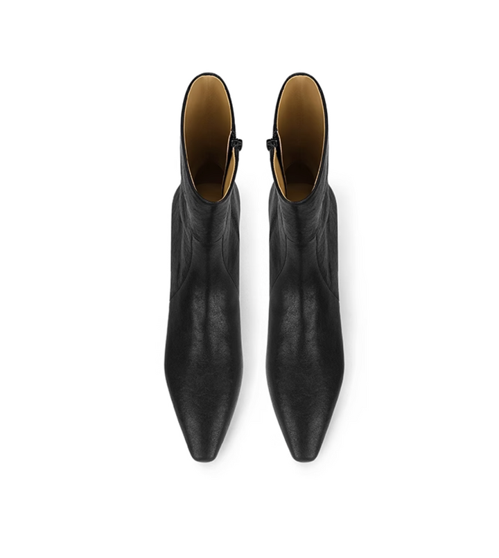 UMTIN Leather Flat Ankle Boots