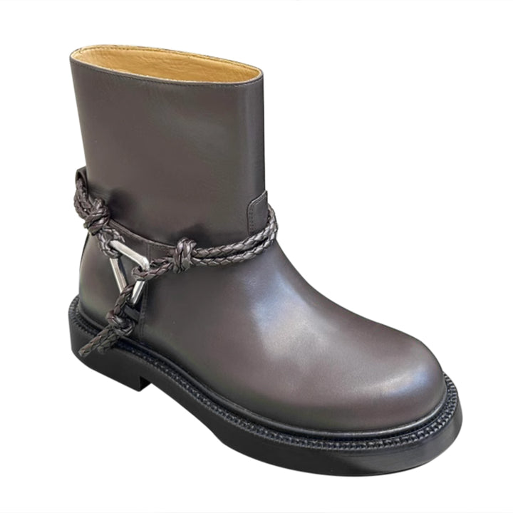 EXCYN Leather Ankle Boots