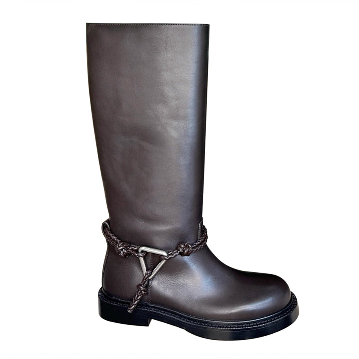 EXCYN Leather Knee High Boots