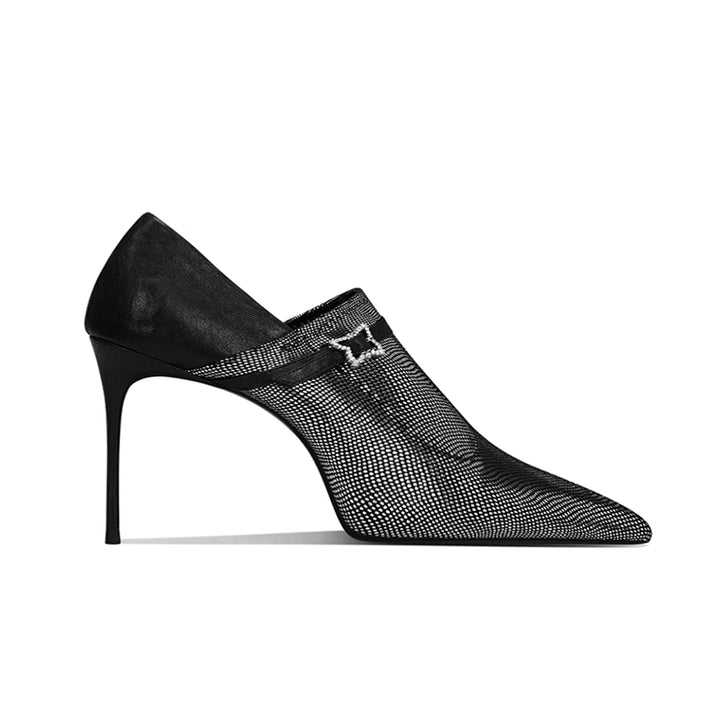 GOVBD Pointed-toe Mid Heel Pumps - 8cm
