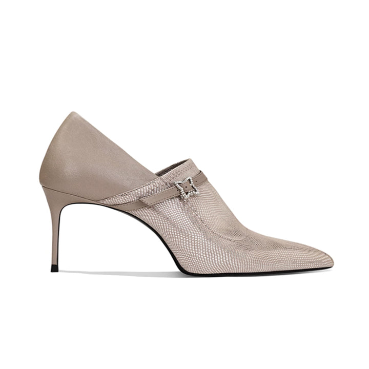 GOVBD Pointed-toe Mid Heel Pumps - 6cm