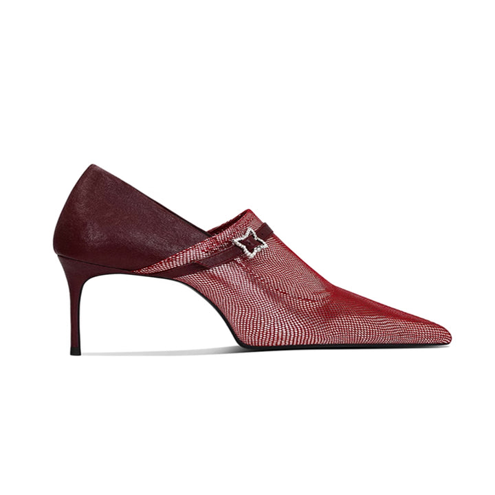 GOVBD Pointed-toe Mid Heel Pumps - 6cm