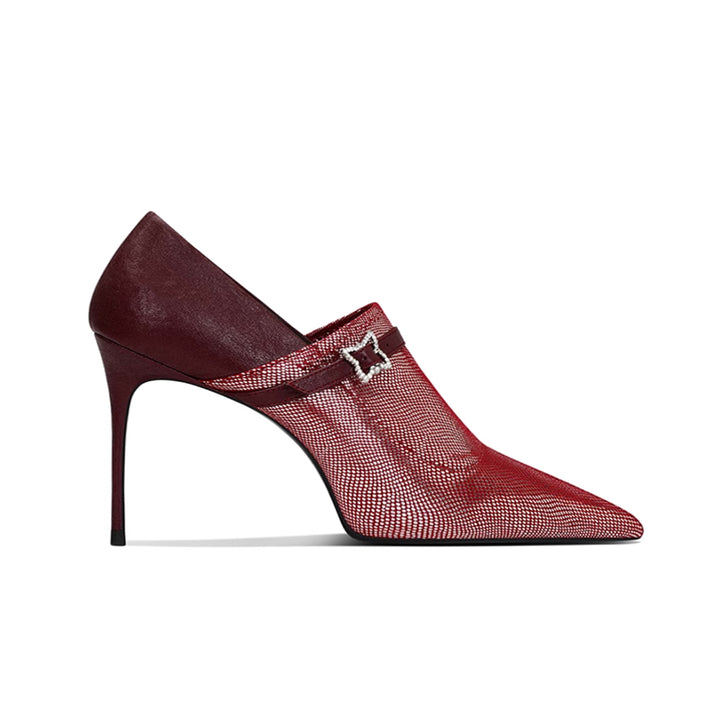 GOVBD Pointed-toe Mid Heel Pumps - 8cm