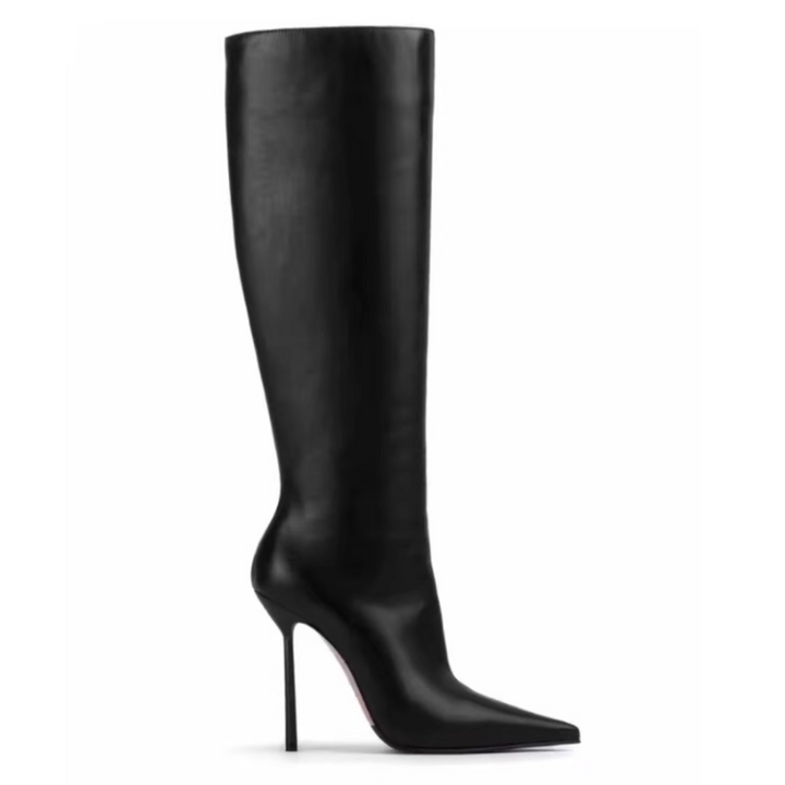 HEUIE Stiletto High Heel Knee High Boots