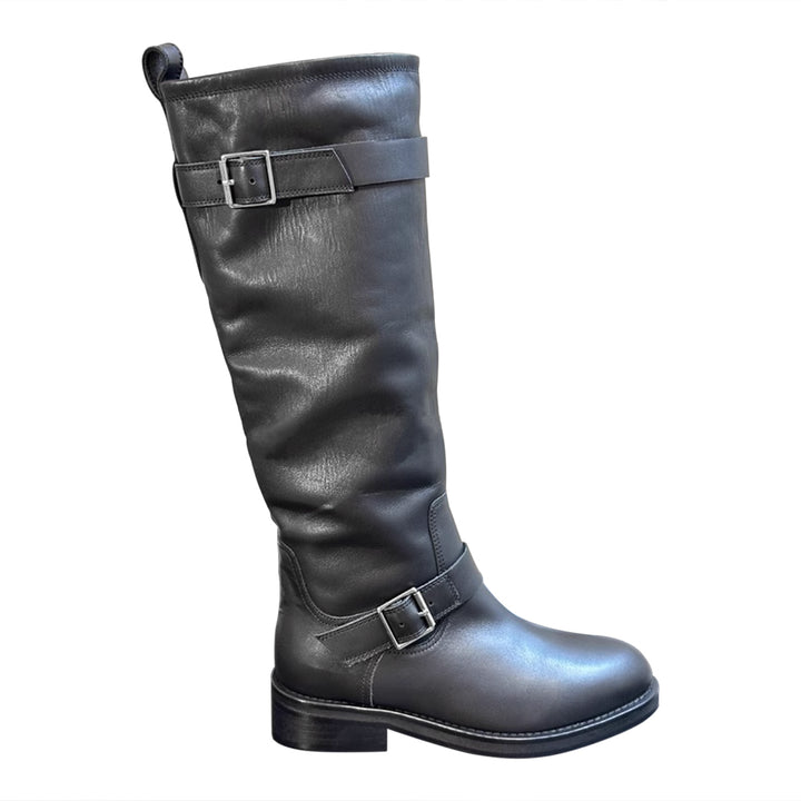 JTXPX Leather Knee High Boots