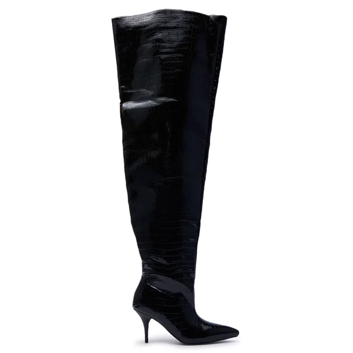 STWTX Stiletto Heel Knee High Boots - 8cm