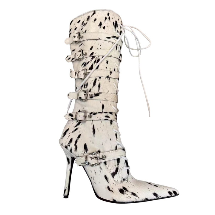 TBDHW Horsehair Knee High Boots