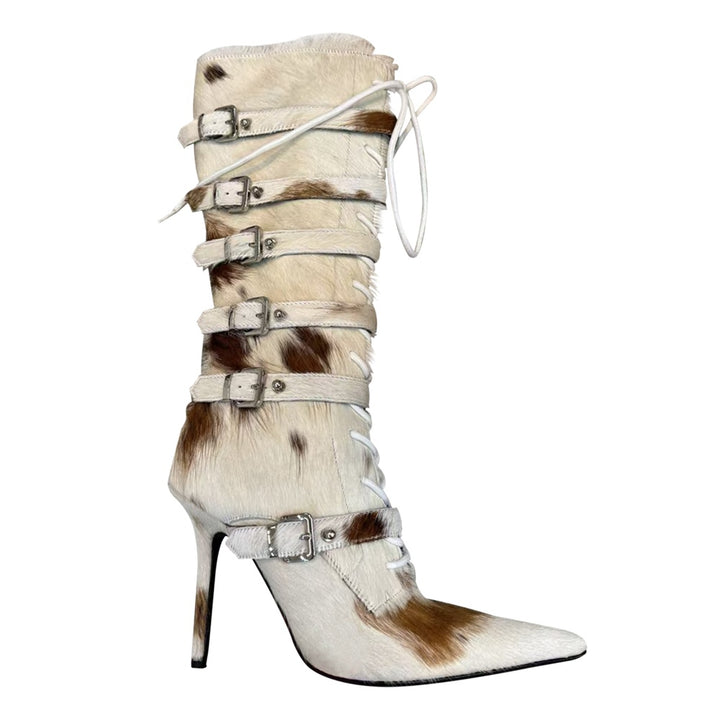 TBDHW Horsehair Knee High Boots