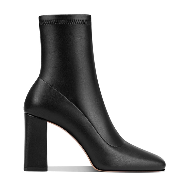 TOWVB Block Heel Ankle Boots - 8 CM