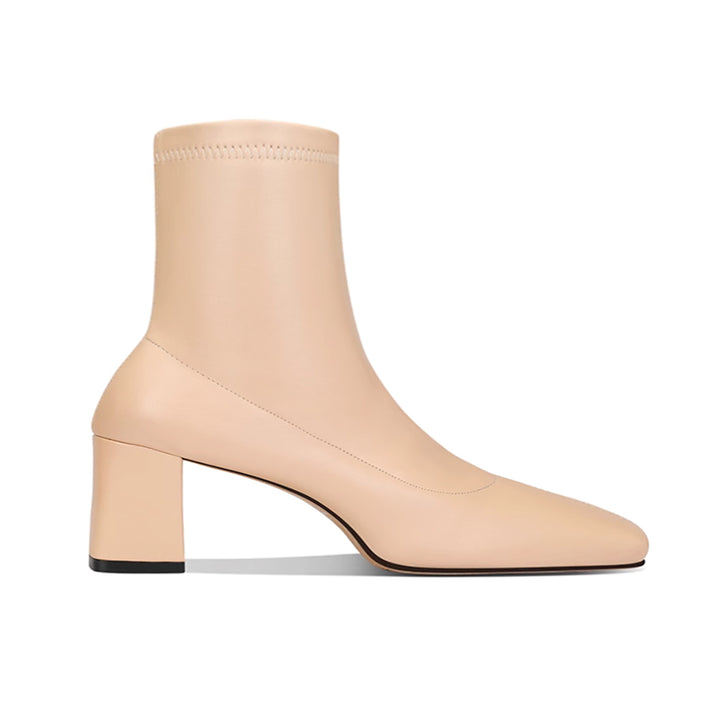 TOWVB Block Heel Ankle Boots - 6 CM