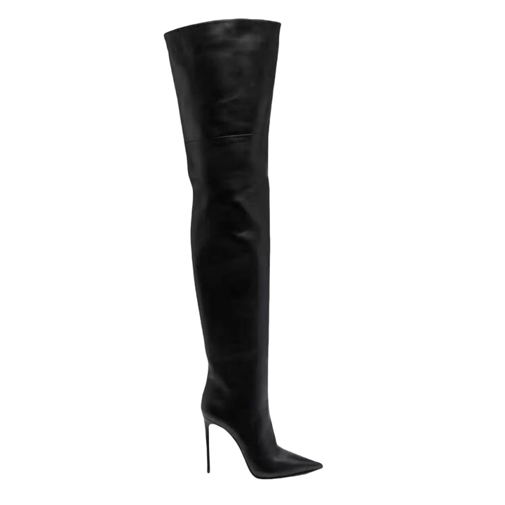 WMZDX Leather Over The Knee Boots - 12cm