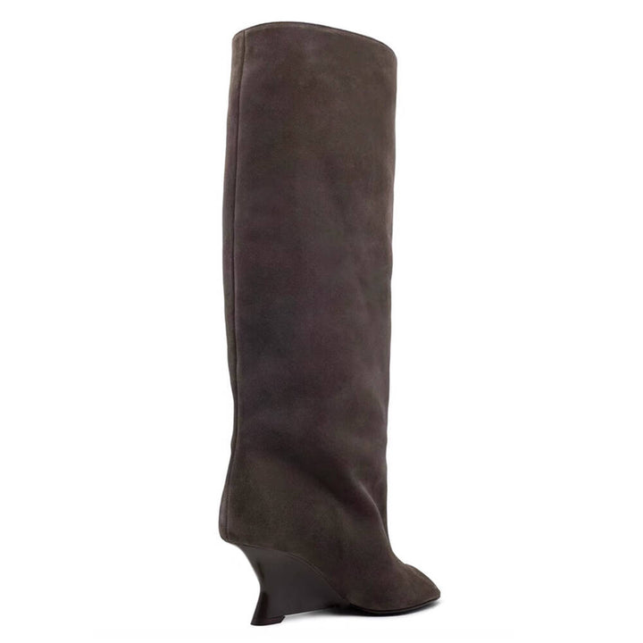 FLECI Sculptured Heel Knee High Boots - 9 CM