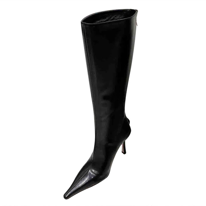 CHDUN Leather Knee High Boots