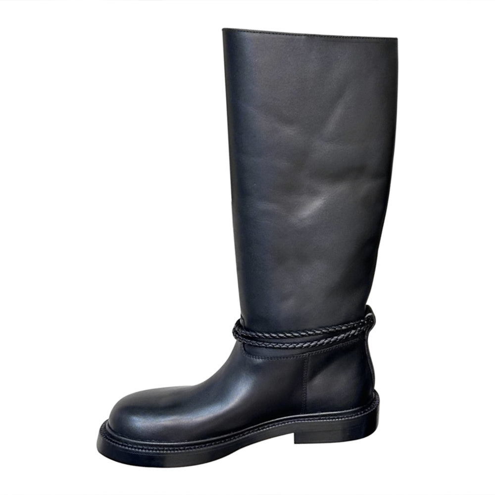 EXCYN Leather Knee High Boots