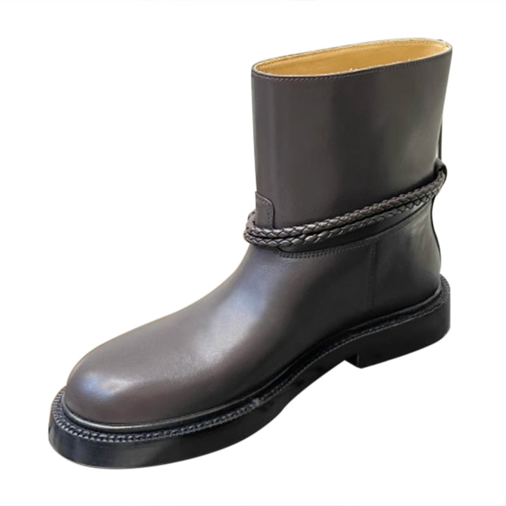EXCYN Leather Ankle Boots