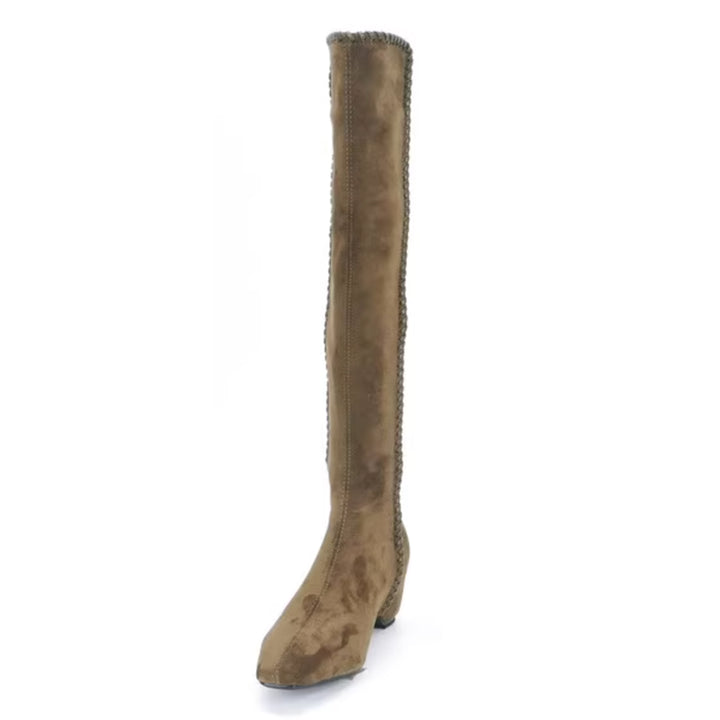 FTTLS Suede Knee High Boots