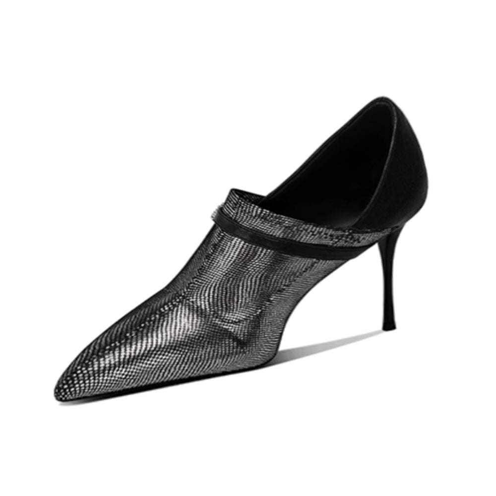 GOVBD Pointed-toe Mid Heel Pumps - 6cm