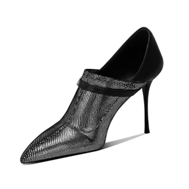 GOVBD Pointed-toe Mid Heel Pumps - 8cm
