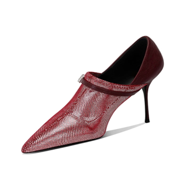 GOVBD Pointed-toe Mid Heel Pumps - 6cm