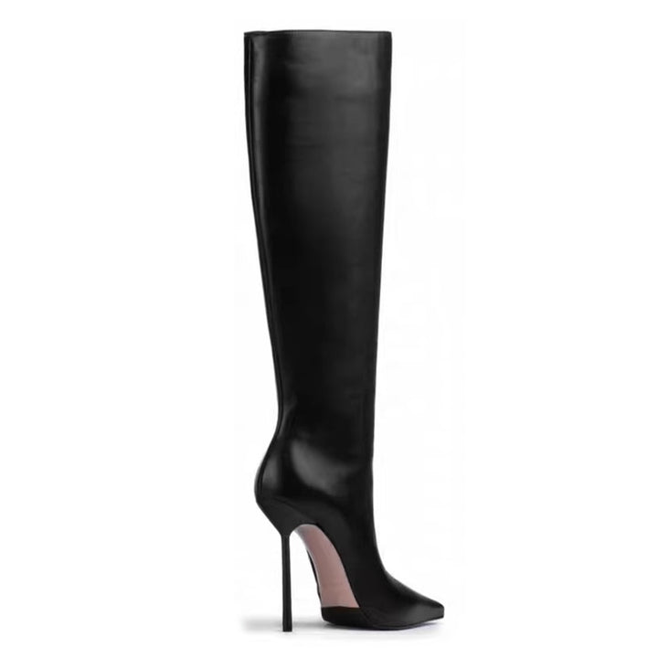 HEUIE Stiletto High Heel Knee High Boots