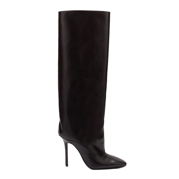 PONUM Square-toe Stiletto High Heel Knee High Boots