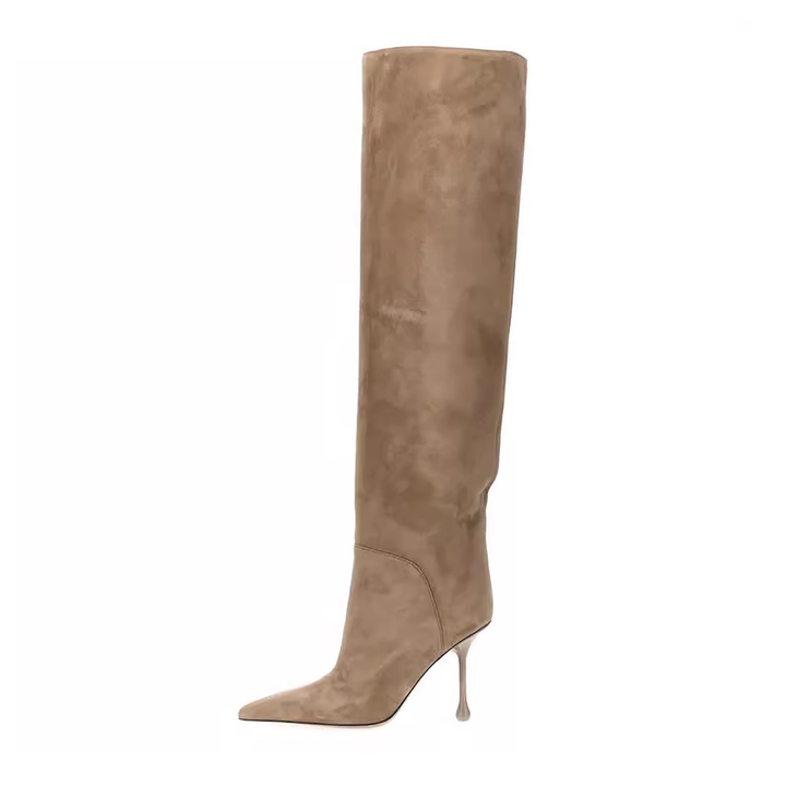 ROEVM Stiletto High Heel Knee High Boots
