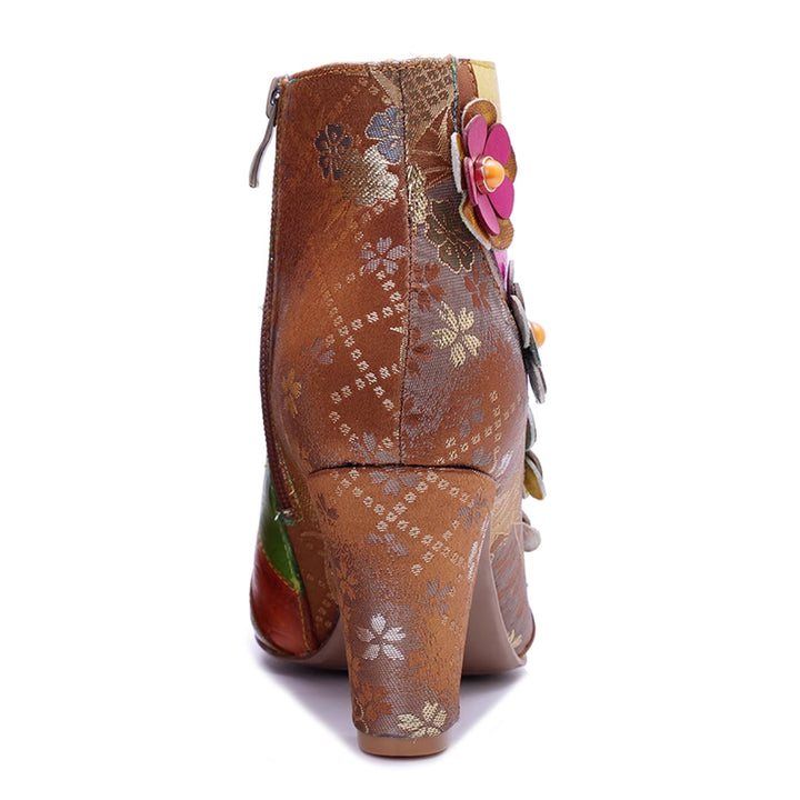 MIZUG Ethnic Style Western Cowboy Ankle Boots