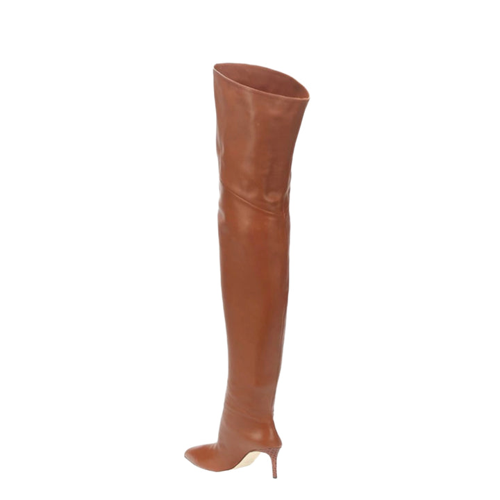 WMZDX Leather Over The Knee Boots - 8cm
