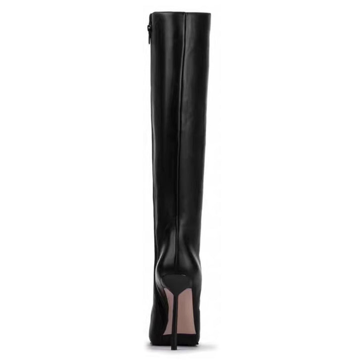 HEUIE Stiletto High Heel Knee High Boots