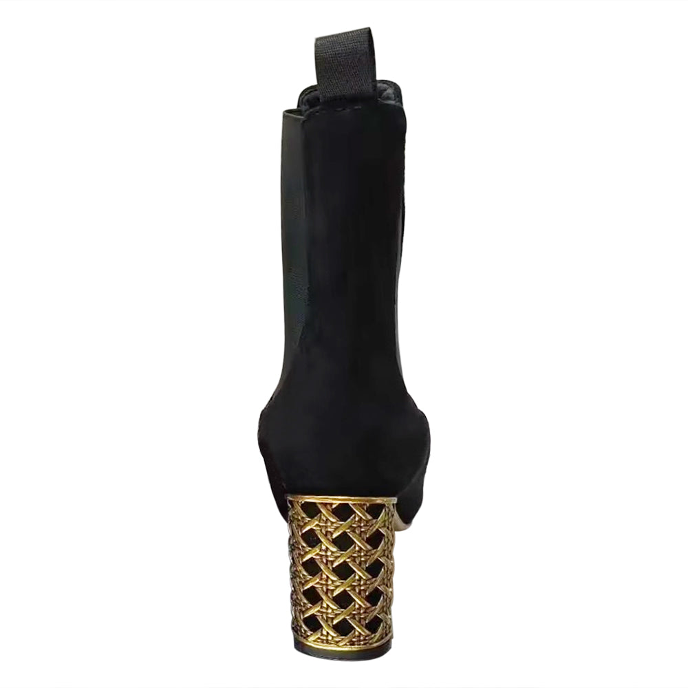 MRGXD Block Heel Ankle Boots