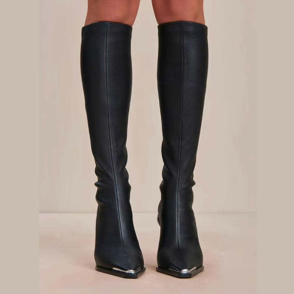 JTWGX Leather Knee High Boots