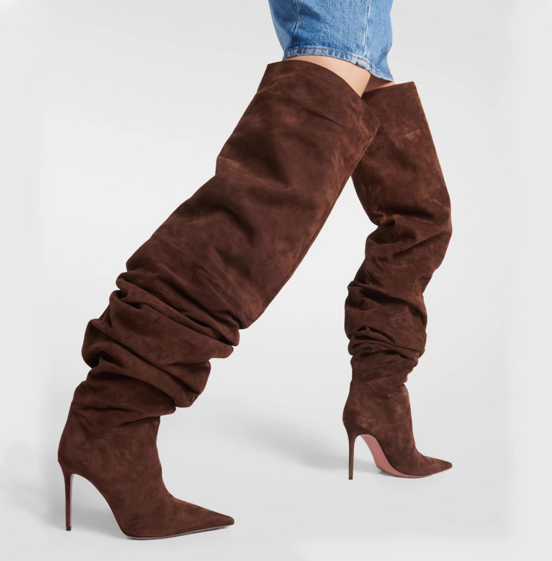 VTORAN Stiletto High Heel Over The Knee Boots