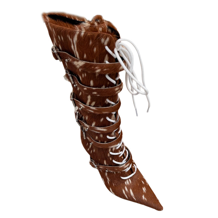 TBDHW Horsehair Knee High Boots
