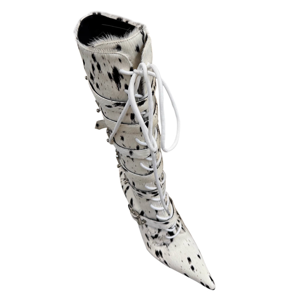TBDHW Horsehair Knee High Boots