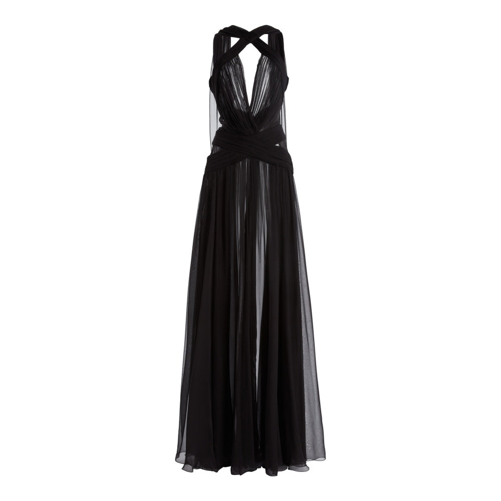 SEWIN Deep V Maxi Evening Dress Gown