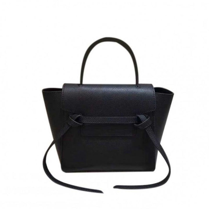 AYLON Strap Embellished Leather Tote Bag - Small - ithelabel.com