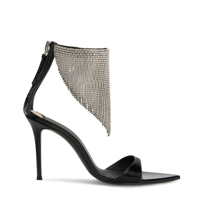 BEKIA Diamante Fringed Mid Heel Sandals - 7.5cm