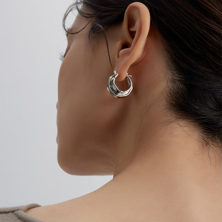 DOSNU Basic Metal Earrings - Pair