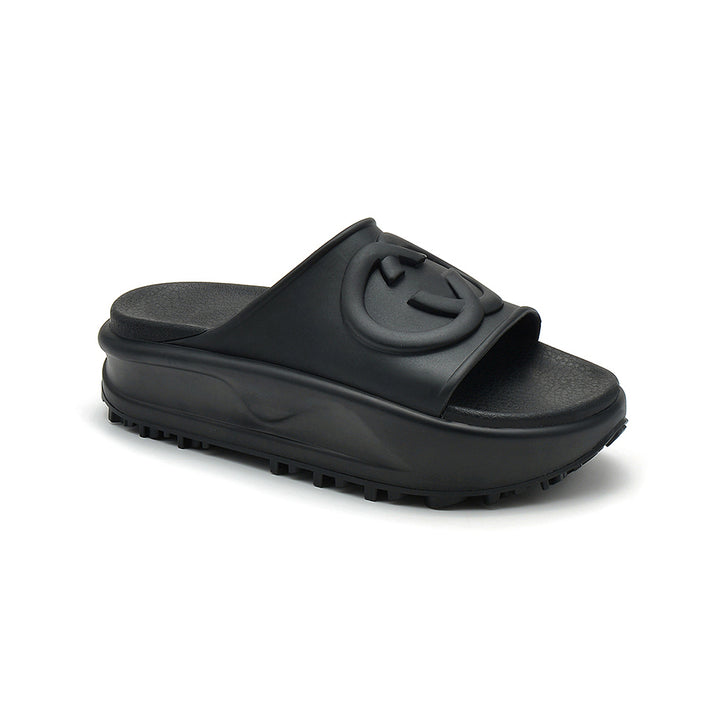 KIAHE Basic Platform Slippers Slides