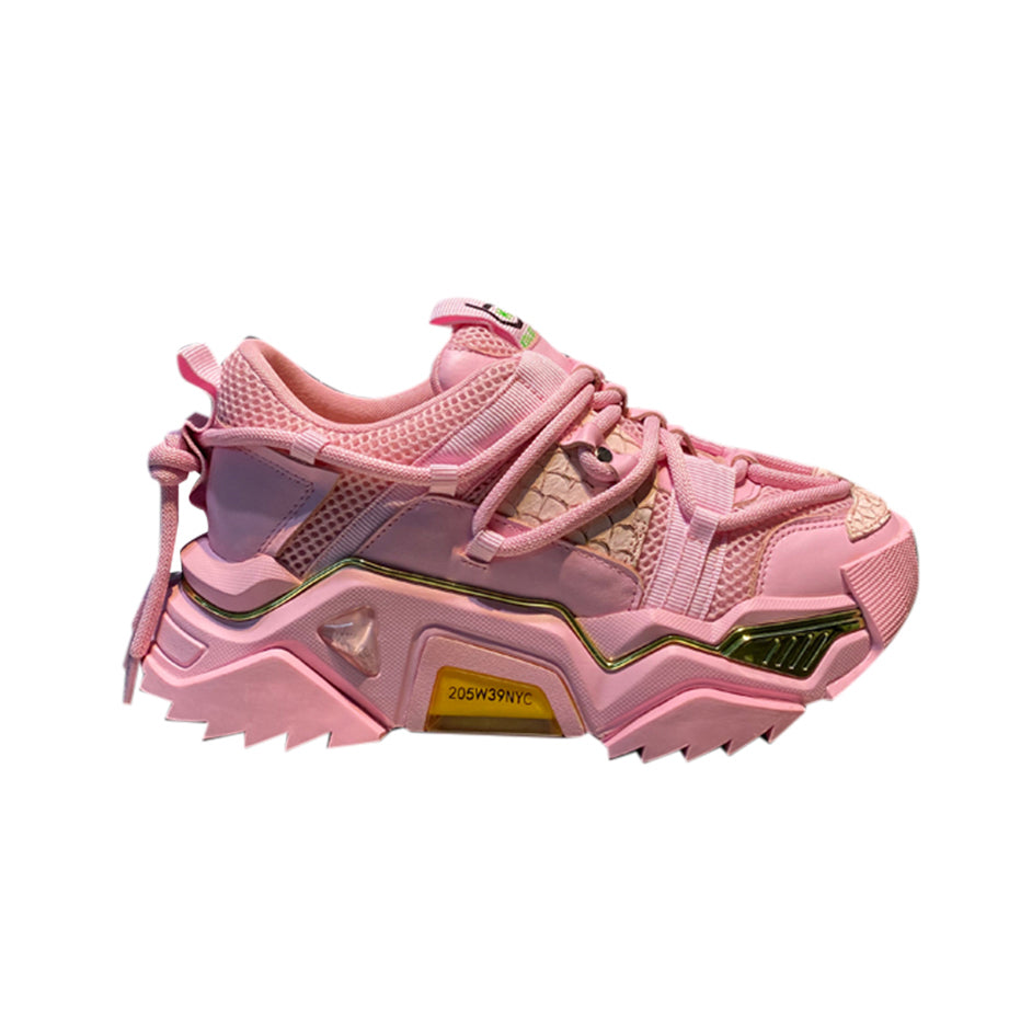 KISIA Lace Up Platform Sneakers - ithelabel.com