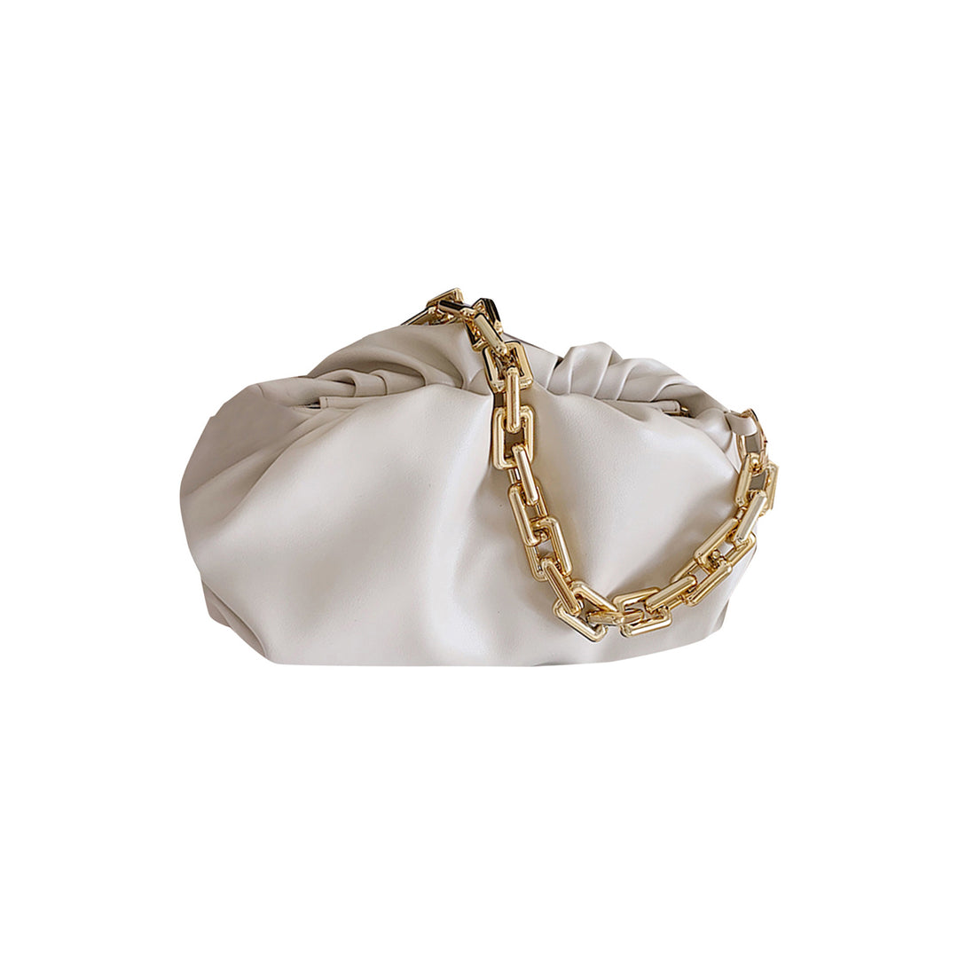 KLISH Gold Chain Leather Pouch Shoulder Bag