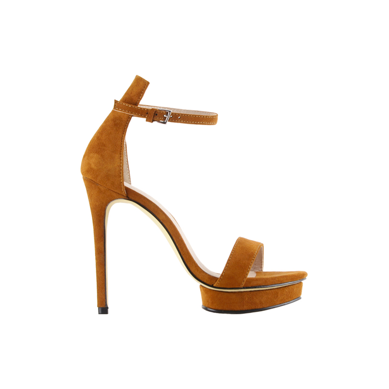 KULMA Platform Suede High Heel Sandals - 12cm - ithelabel.com